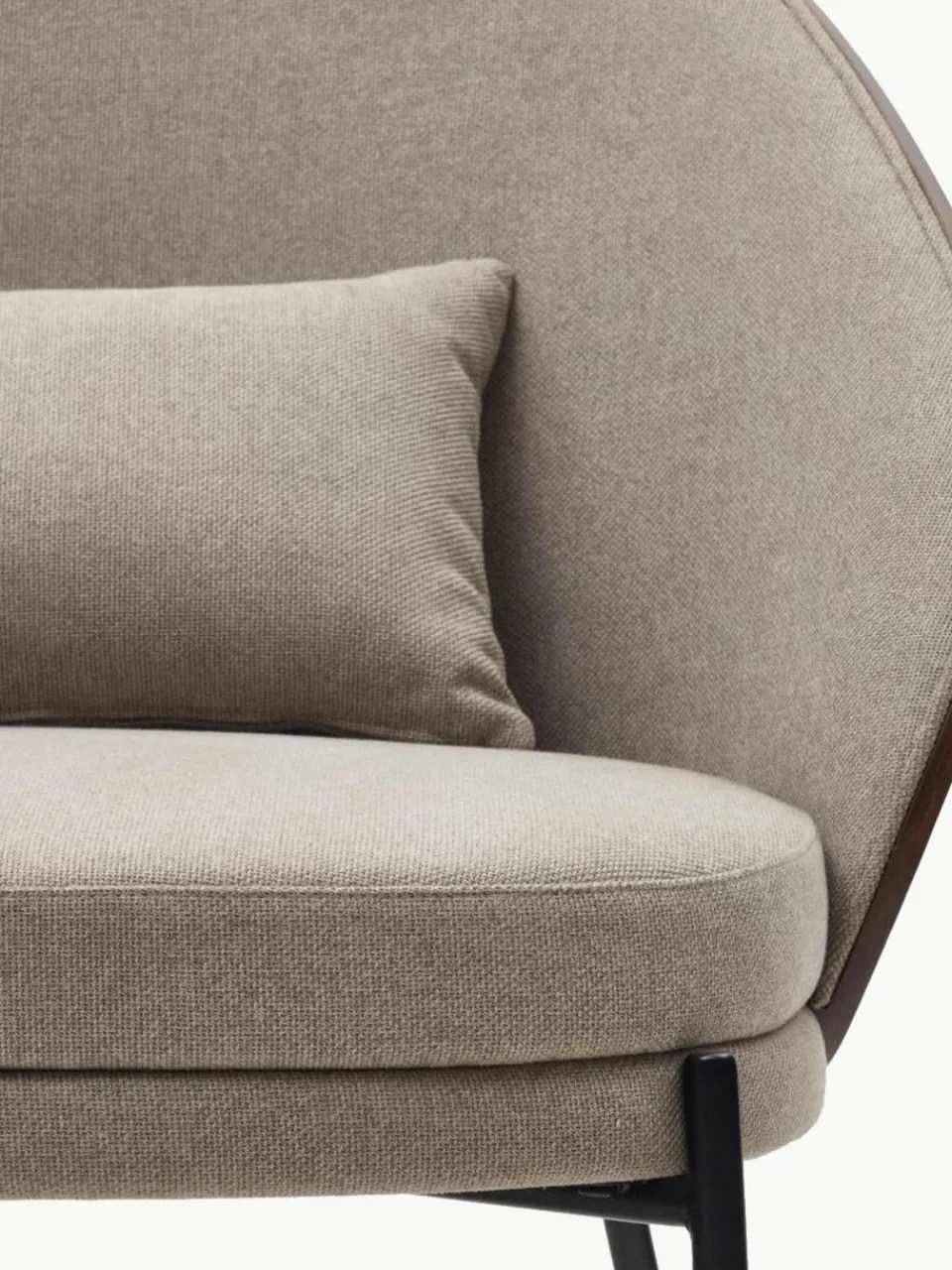 Chenille lounge fauteuil Eamy^Westwing Online