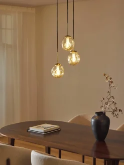 Cluster hanglamp Amora van glas^Westwing Collection New