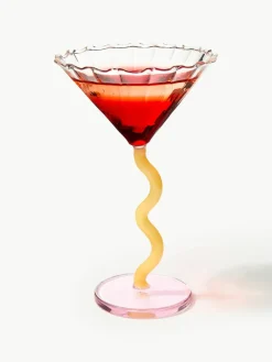 Cocktailglazen Curve van borosilicaatglas, 2 stuks^&k Amsterdam New