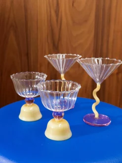 Cocktailglazen Curve van borosilicaatglas, 2 stuks^&k Amsterdam New