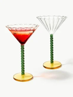 Cocktailglazen Perle uit borosilicaatglas, 2 stuks^&k Amsterdam Sale