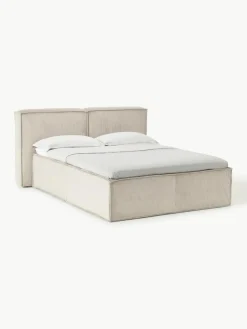 Corduroy boxspring bed Lennon^Westwing Collection Discount