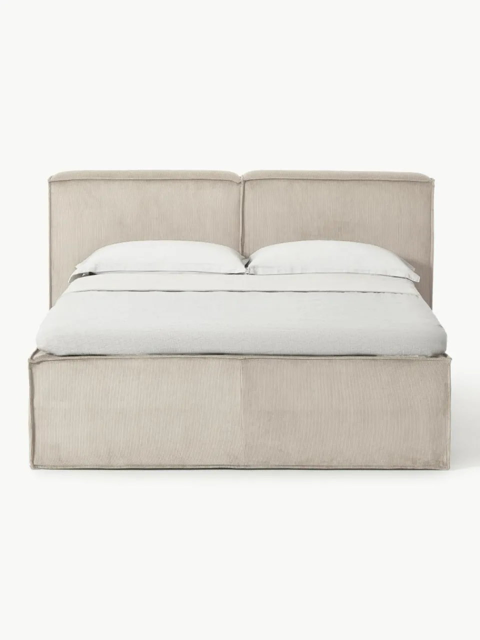 Corduroy boxspring bed Lennon^Westwing Collection Discount