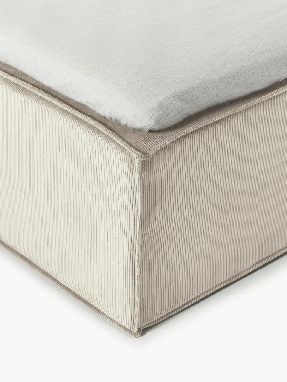 Corduroy boxspring bed Lennon^Westwing Collection Discount