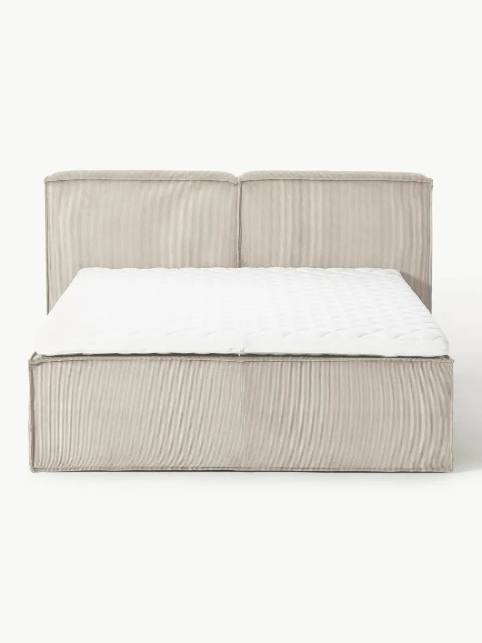 Corduroy boxspring bed Lennon^Westwing Collection Discount