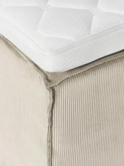 Corduroy boxspring bed Lennon^Westwing Collection Discount