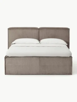 Corduroy boxspring bed Lennon^Westwing Collection Online