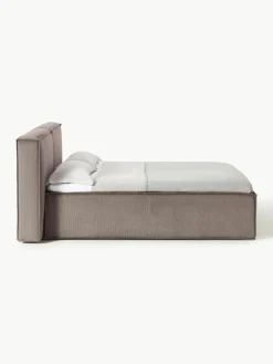 Corduroy boxspring bed Lennon^Westwing Collection Online