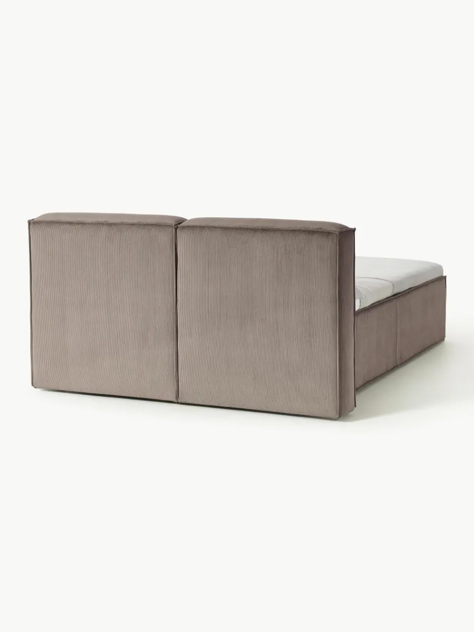 Corduroy boxspring bed Lennon^Westwing Collection Online