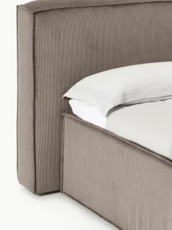 Corduroy boxspring bed Lennon^Westwing Collection Online