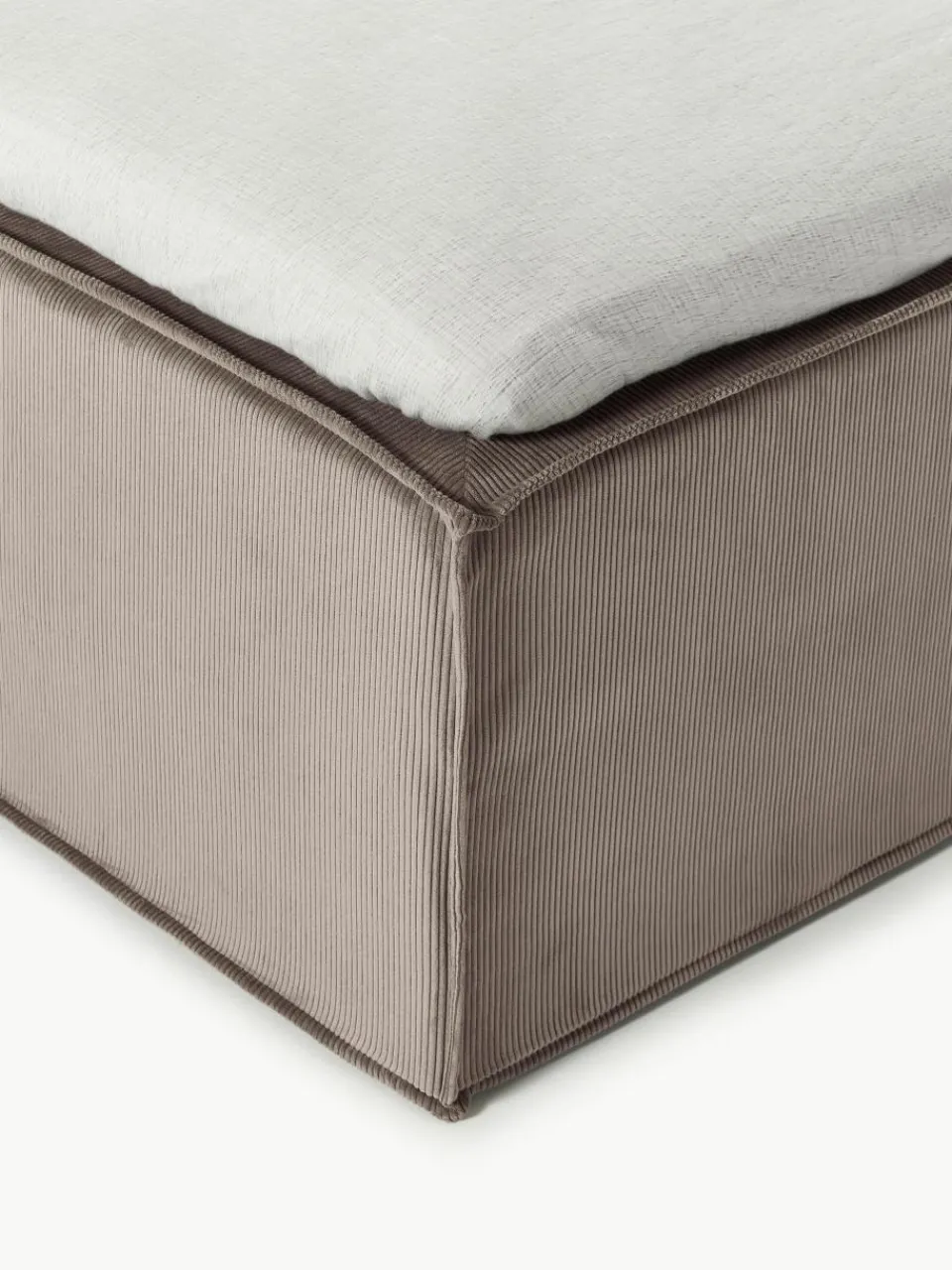 Corduroy boxspring bed Lennon^Westwing Collection Online