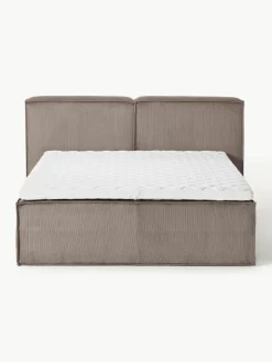 Corduroy boxspring bed Lennon^Westwing Collection Online