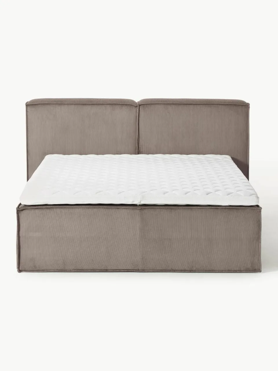 Corduroy boxspring bed Lennon^Westwing Collection Online