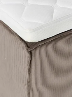 Corduroy boxspring bed Lennon^Westwing Collection Online