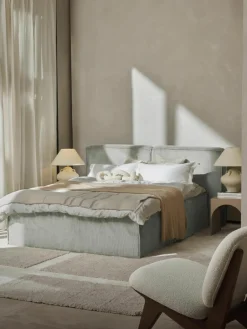 Corduroy boxspring bed Lennon^Westwing Collection Best