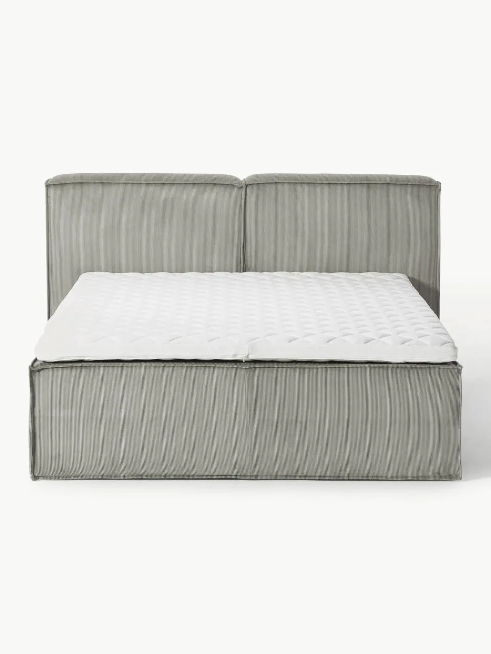 Corduroy boxspring bed Lennon^Westwing Collection Best