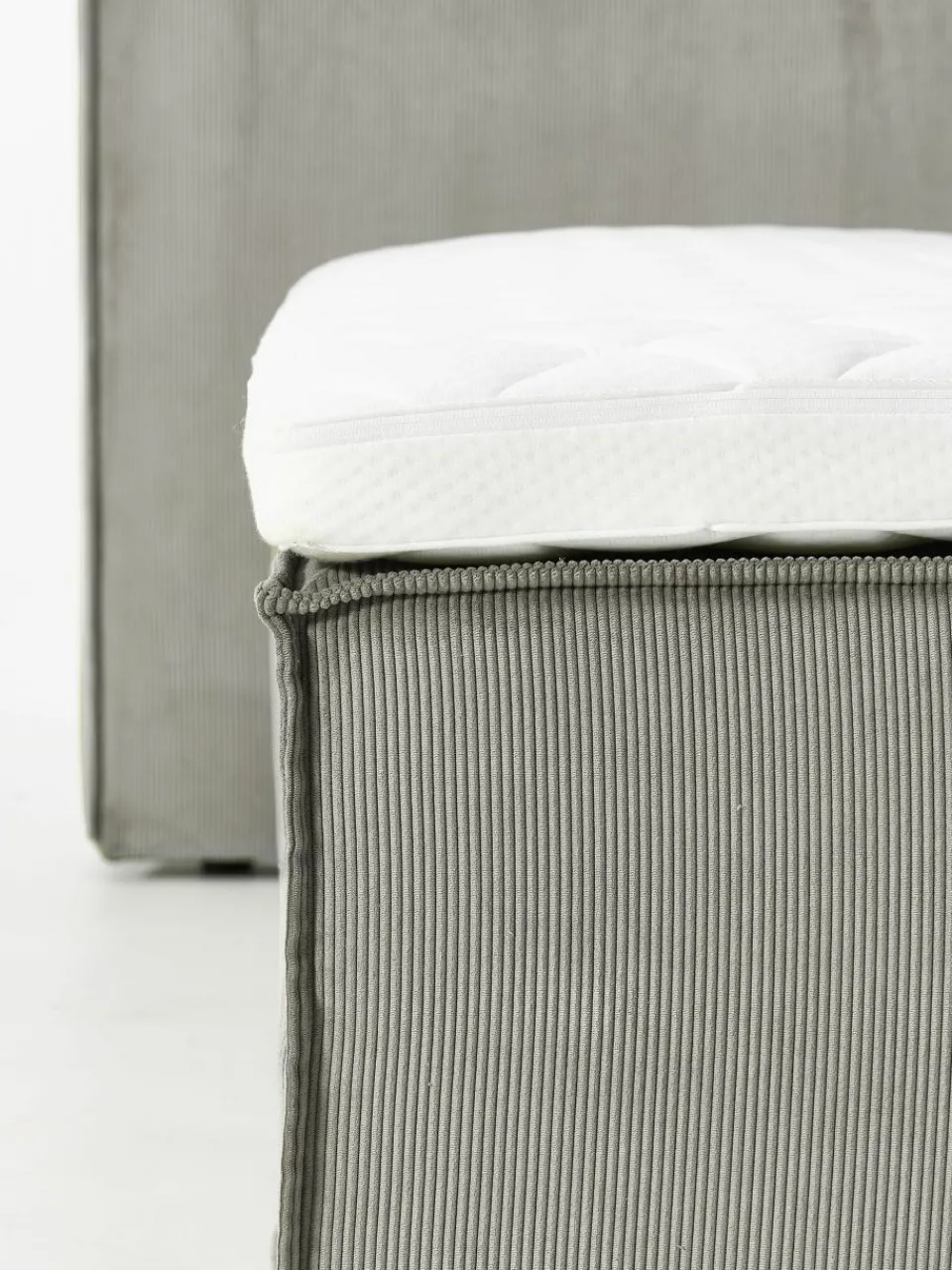 Corduroy boxspring bed Lennon^Westwing Collection Best