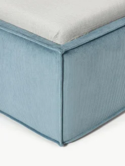 Corduroy eenpersoonsbed Dream met opbergruimte^Westwing Collection New