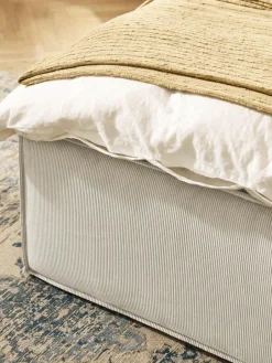 Corduroy eenpersoonsbed Dream met opbergruimte^Westwing Collection New