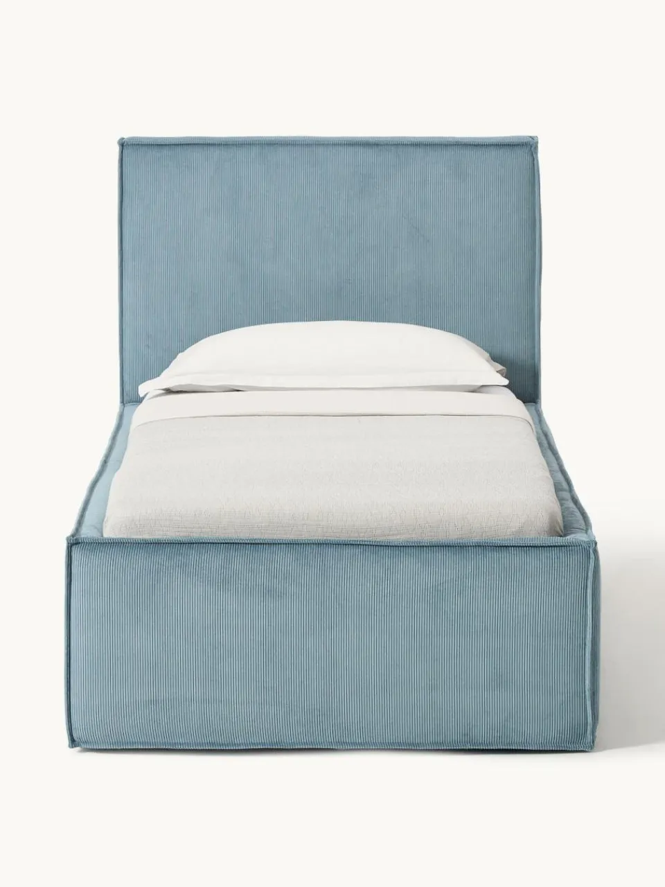 Corduroy gestoffeerd bed Dream met opbergruimte^Westwing Collection Clearance