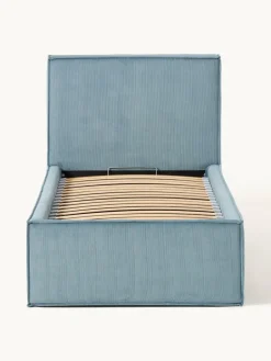 Corduroy gestoffeerd bed Dream met opbergruimte^Westwing Collection Clearance