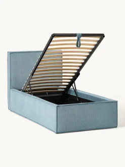 Corduroy gestoffeerd bed Dream met opbergruimte^Westwing Collection Clearance