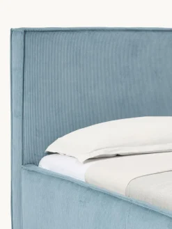Corduroy gestoffeerd bed Dream met opbergruimte^Westwing Collection Clearance