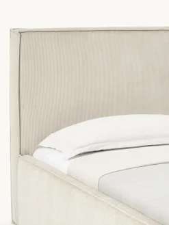 Corduroy gestoffeerd bed Dream^Westwing Collection Sale