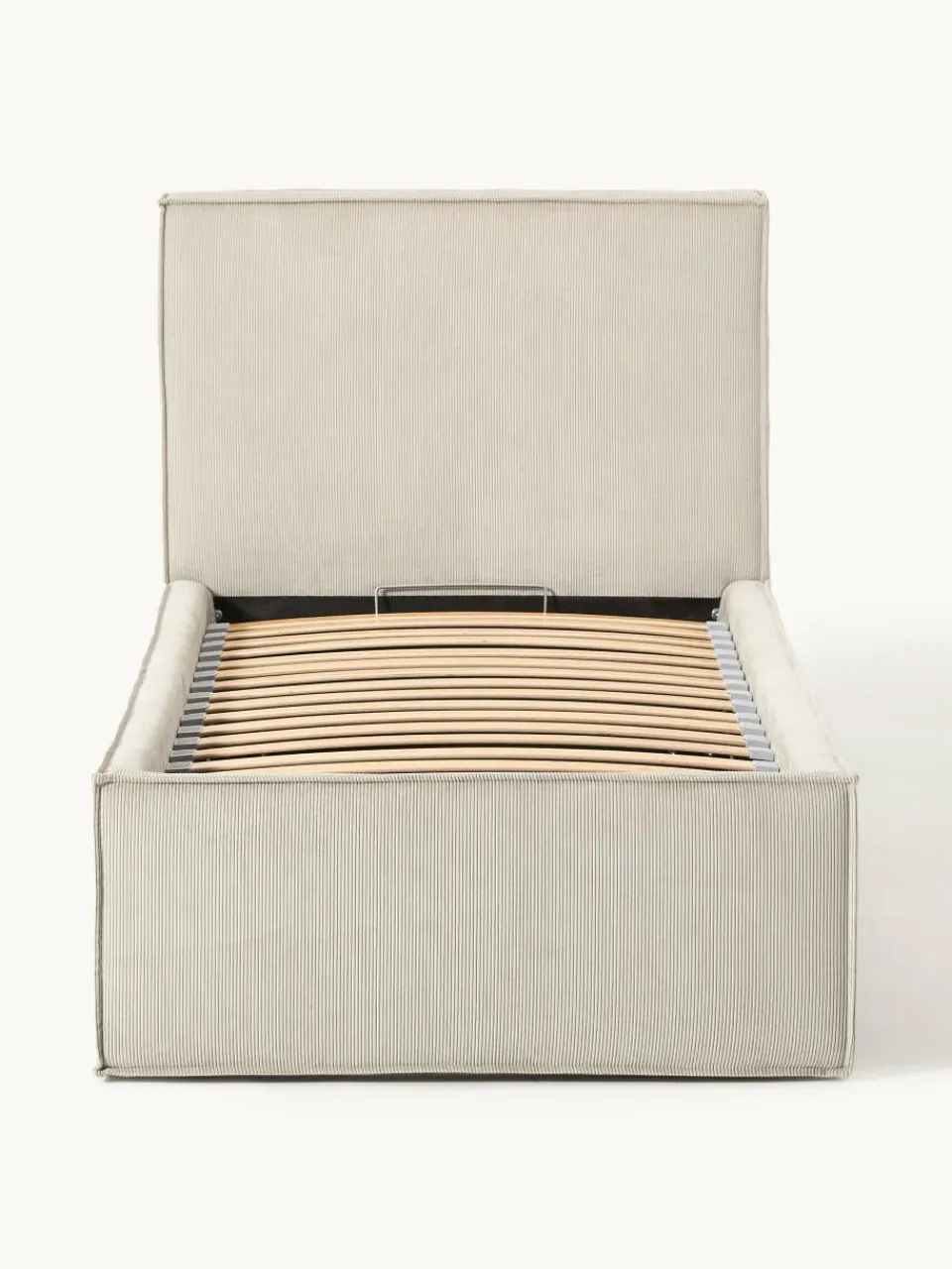 Corduroy gestoffeerd bed Dream met opbergruimte^Westwing Collection Clearance