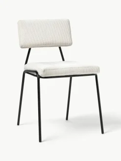 Corduroy gestoffeerde stoelen Mats, 2 stuks^Westwing Collection Clearance