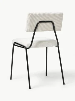 Corduroy gestoffeerde stoelen Mats, 2 stuks^Westwing Collection Clearance
