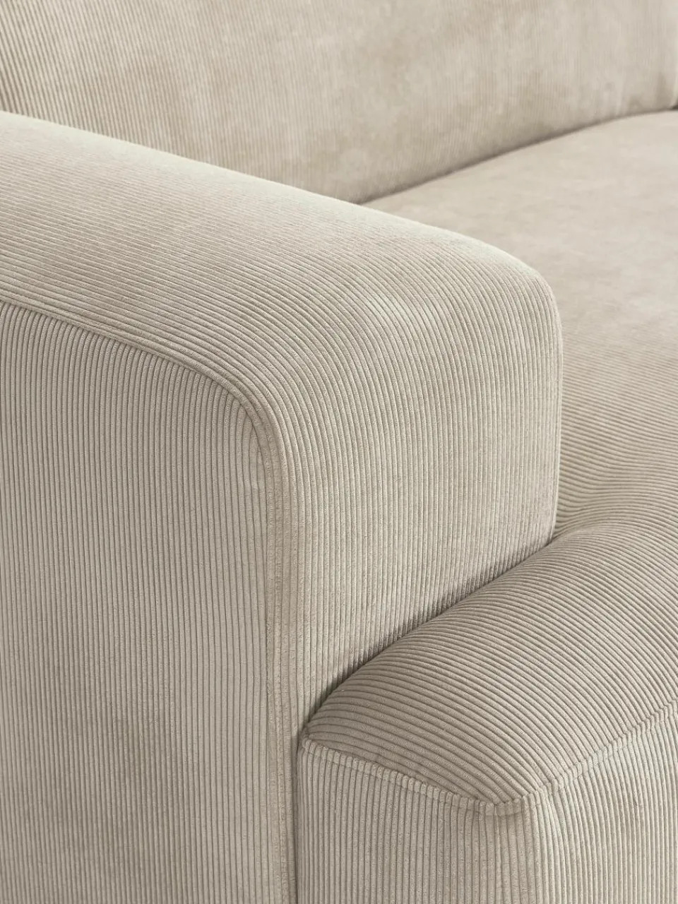 Corduroy hoekbank Melva (4-zits)^Westwing Collection New