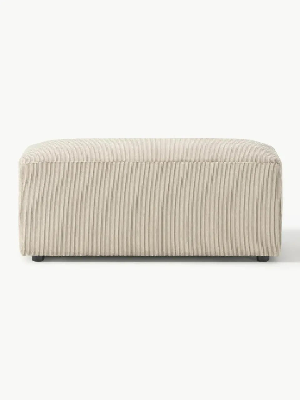 Corduroy poef Melva, B 99 x D 42 cm^Westwing Collection Clearance