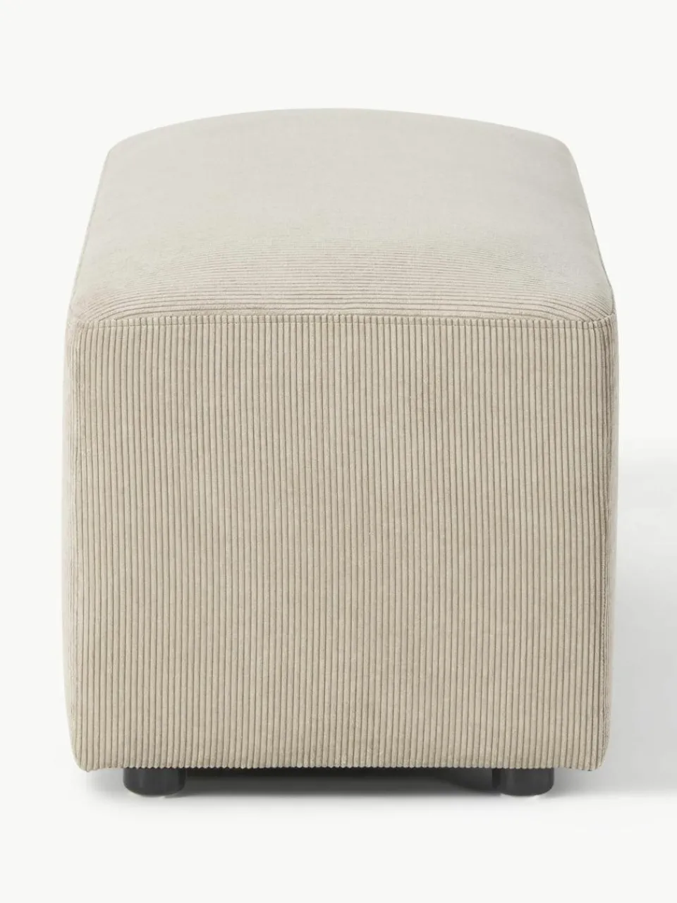 Corduroy poef Melva, B 99 x D 42 cm^Westwing Collection Clearance