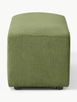 Corduroy poef Melva, B 99 x D 42 cm^Westwing Collection New