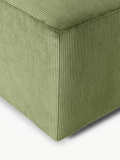 Corduroy poef Melva, B 99 x D 42 cm^Westwing Collection New