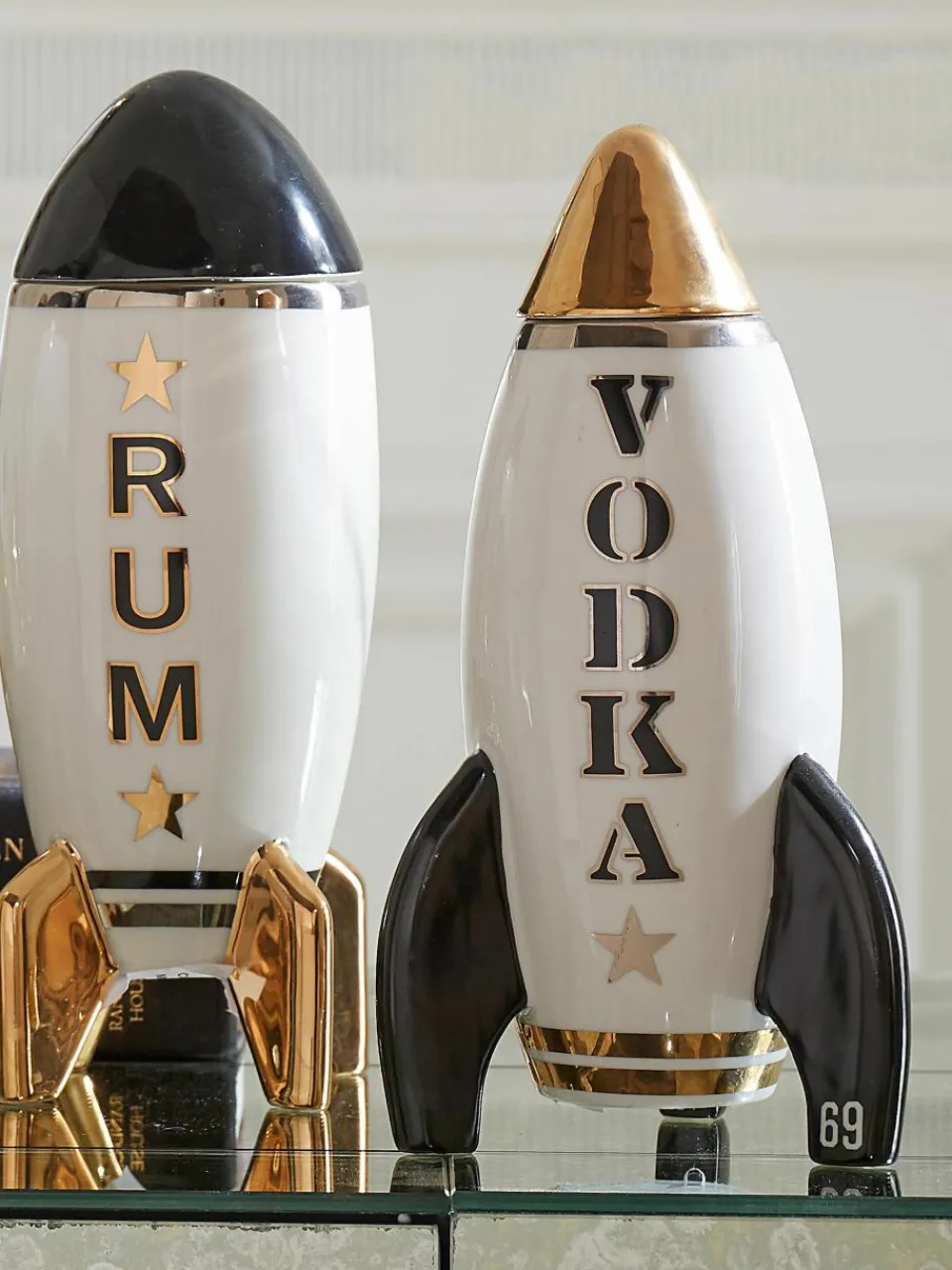 Decanter Rocket met goud, 830 ml^Jonathan Adler Fashion