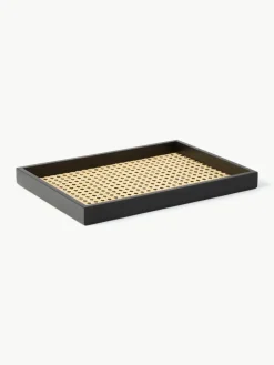 Decoratief dienblad Carina met Weens vlechtwerk^Westwing Collection Fashion