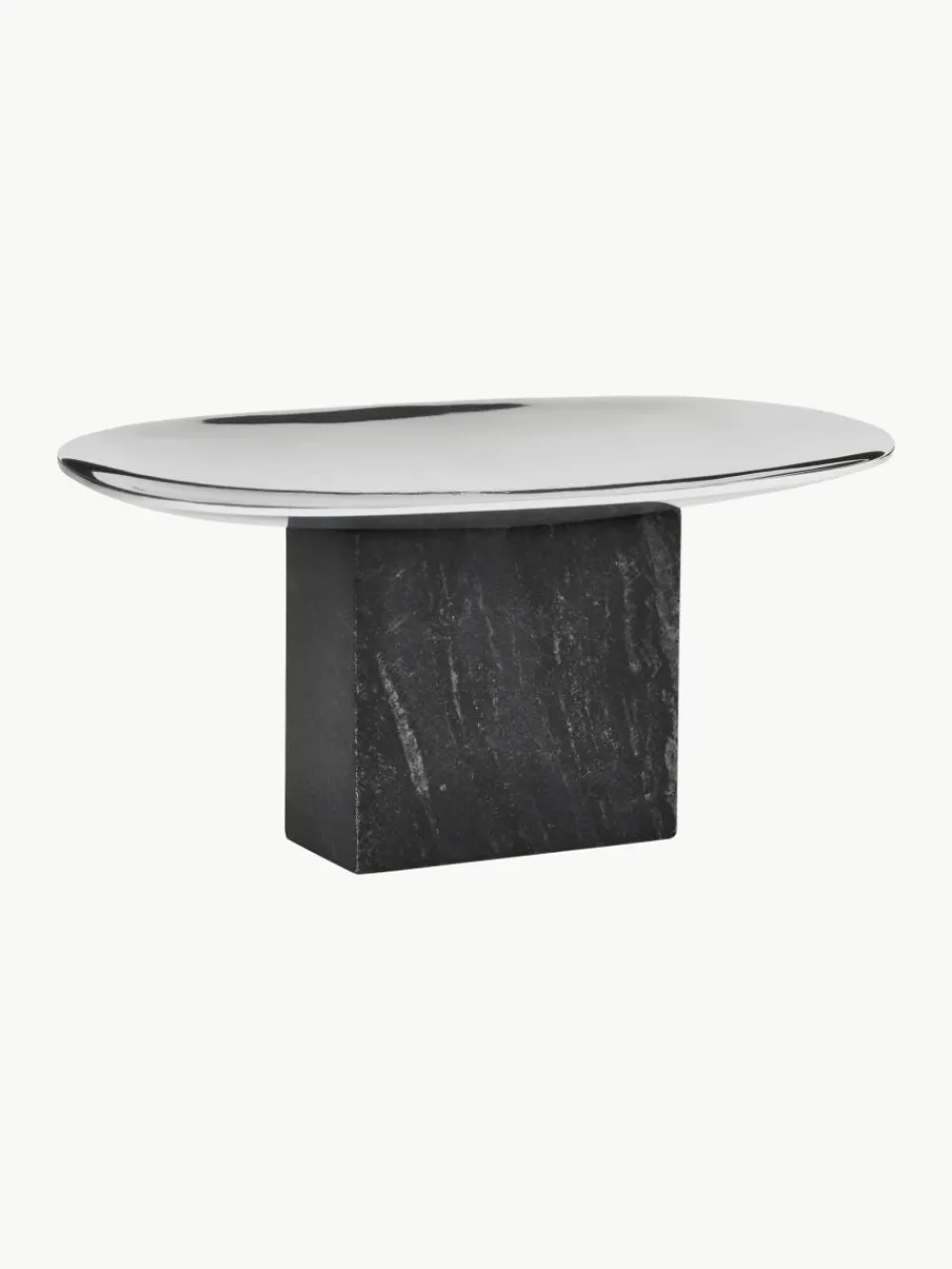 Decoratief dienblad Sapoto met marmeren voetstuk^Gejst Outlet