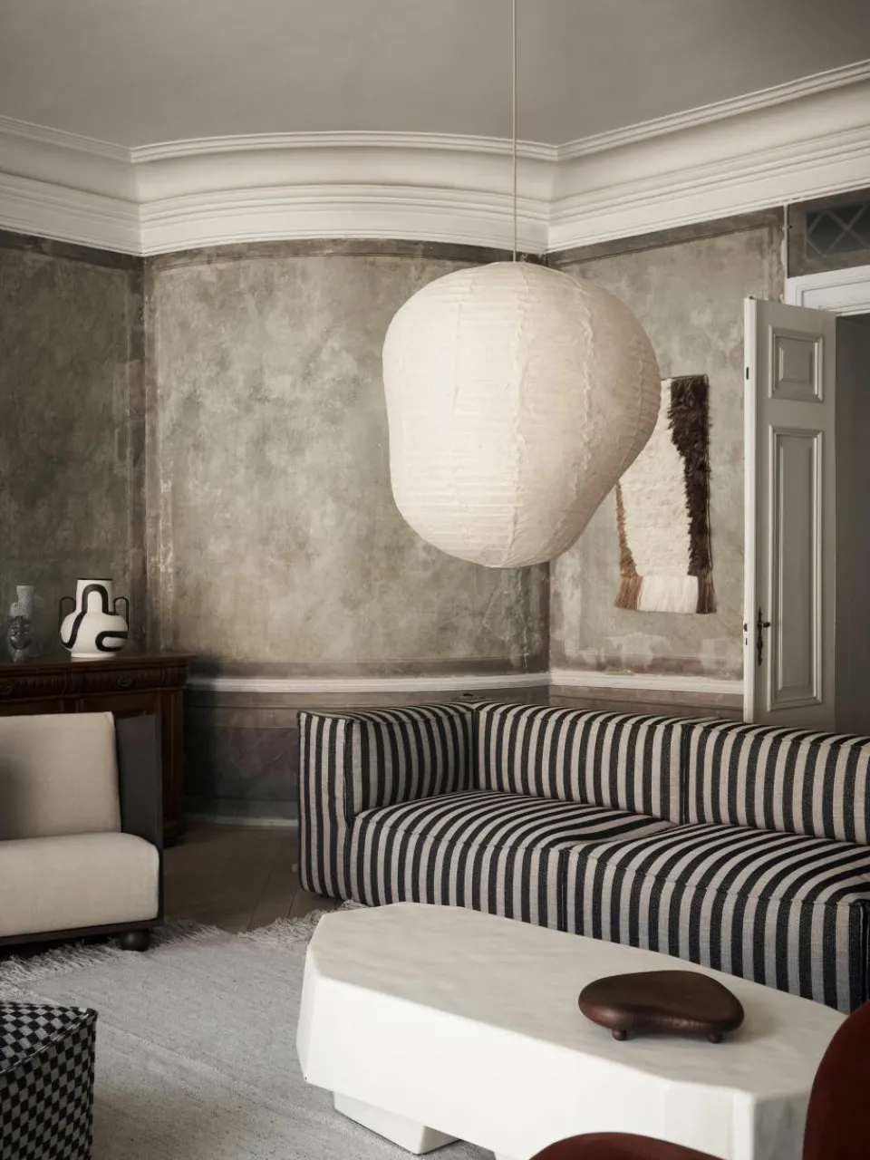 Decoratieve schaal Cairn van essenhout^ferm LIVING Clearance