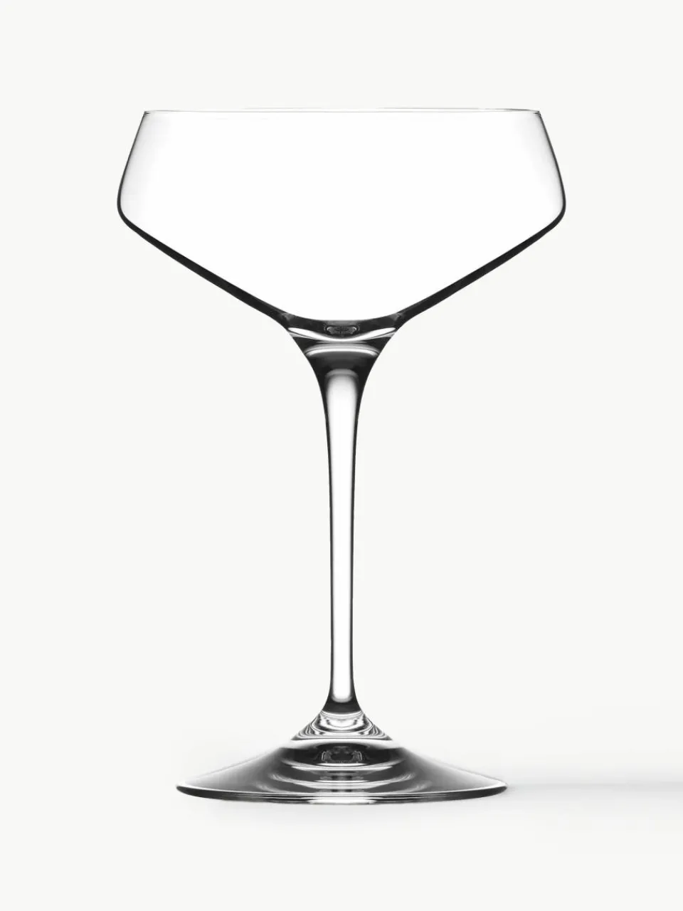 Delicate kristallen champagne schalen Aria, set van 6^RCR Best
