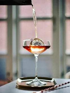 Delicate kristallen champagne schalen Aria, set van 6^RCR Best