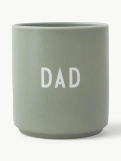Design beker Favourite DAD/LOVE met opschrift op de voor- en achterzijde^DESIGN LETTERS Outlet