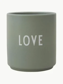Design beker Favourite DAD/LOVE met opschrift op de voor- en achterzijde^DESIGN LETTERS Outlet