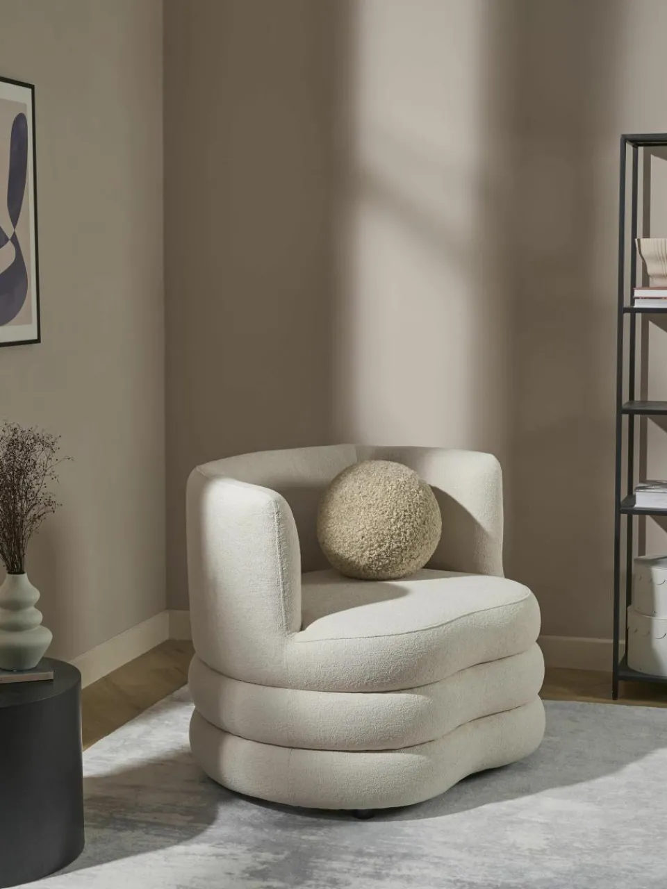 Design bouclé fauteuil Solomon^Westwing Collection Online