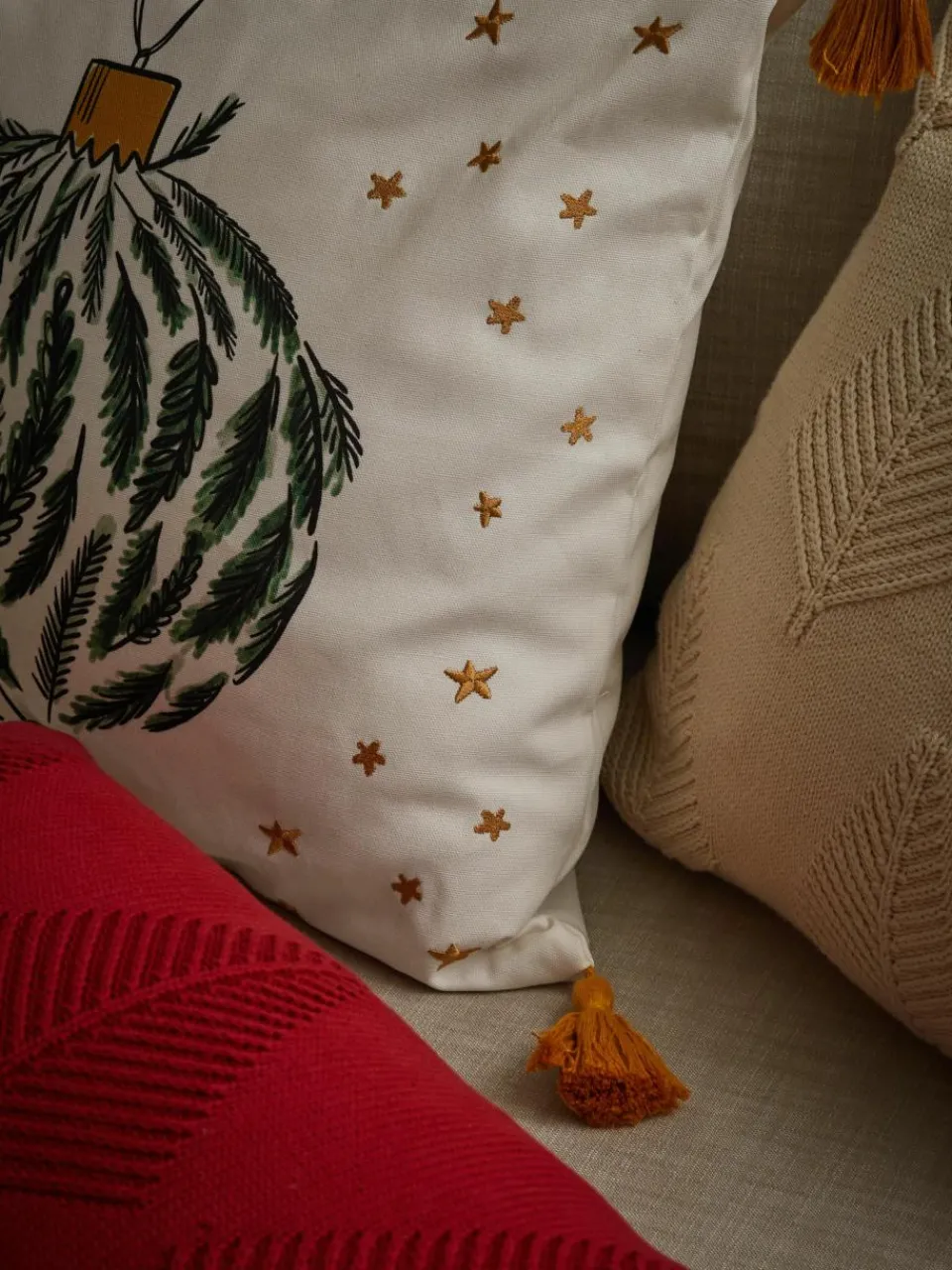 Design katoenen kussenhoes Starry van Kera Till^Westwing Collection Hot
