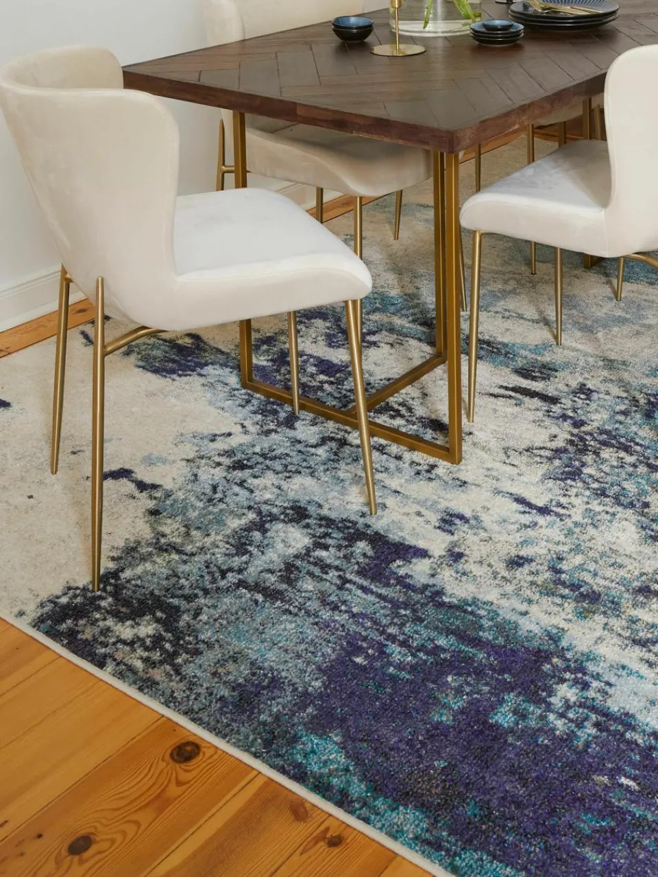 Design laagpolig vloerkleed Celestial^Westwing Hot