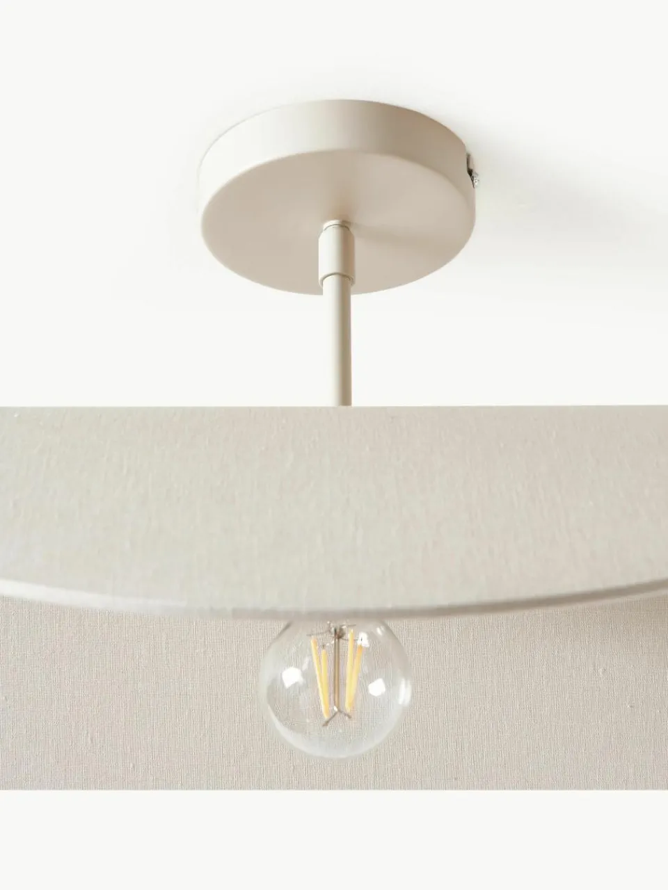 Design plafondlamp Kenzie van linnen^Westwing Collection Clearance