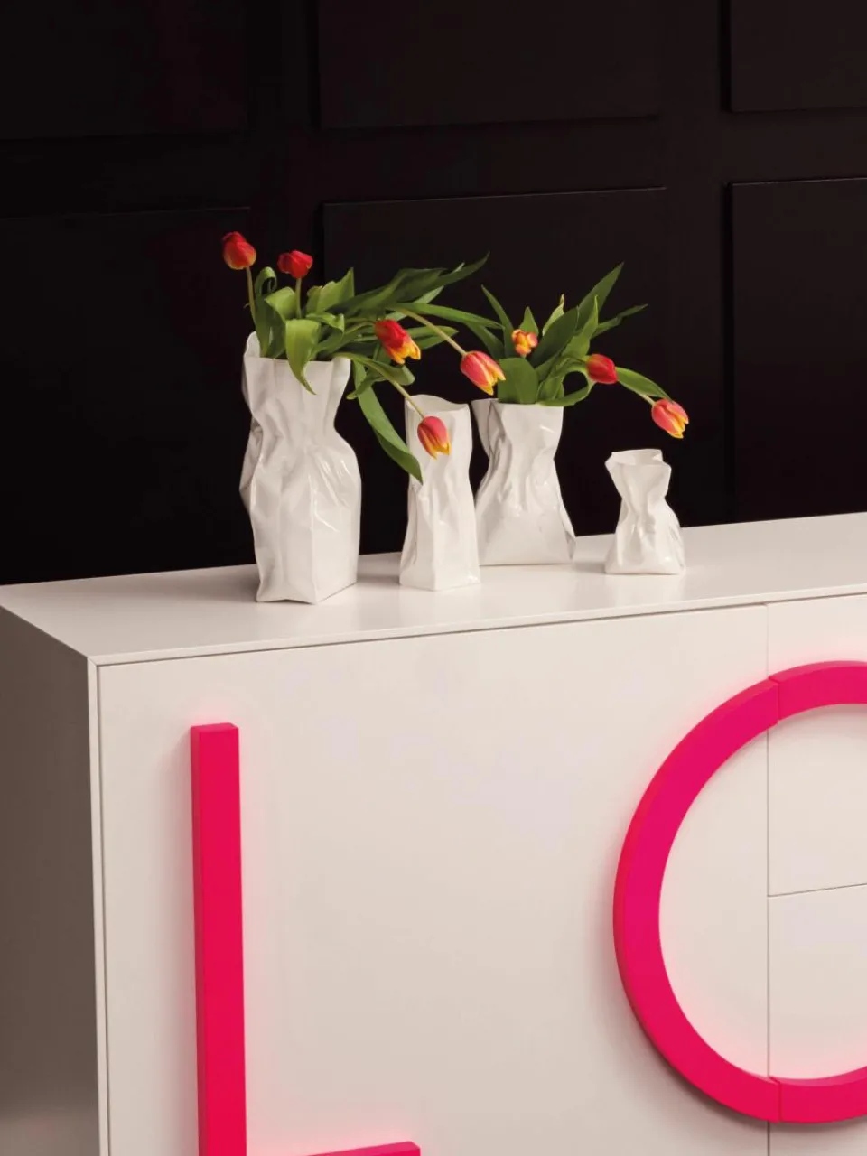 Design porseleinen vaas Adelaide, H 22 cm^Driade Outlet