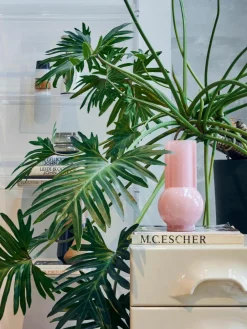Design vaas Flamingo van glas, H 25 cm^HKLIVING Clearance
